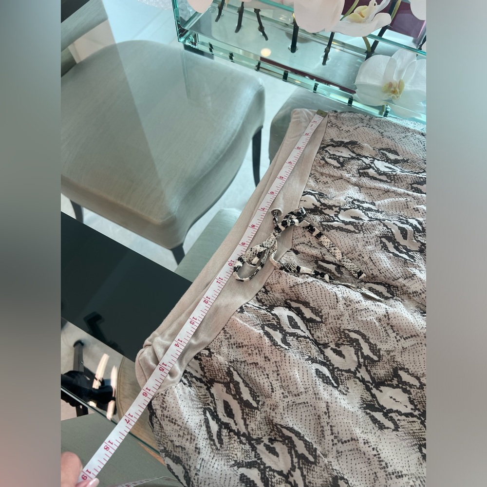 Sofia Italy Soft Silk Drawstring Crop Lounge Pant… - image 7